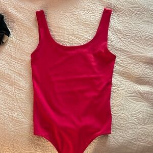 EXPRESS PINK TANK BODYSUIT XS